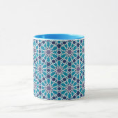 Mug Motif abstrait dans bleu et gris (Centre)