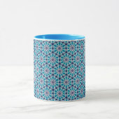 Mug Motif abstrait dans bleu et gris (Centre)