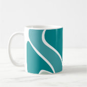 Mug motif Abstrait dans les tons bleus (Gauche)