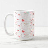 Mug Motif Abstrait de Coeurs colorés (Gauche)