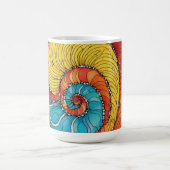 Mug Motif abstrait de escargot, multicolore (Centre)