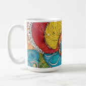 Mug Motif abstrait de escargot, multicolore (Gauche)