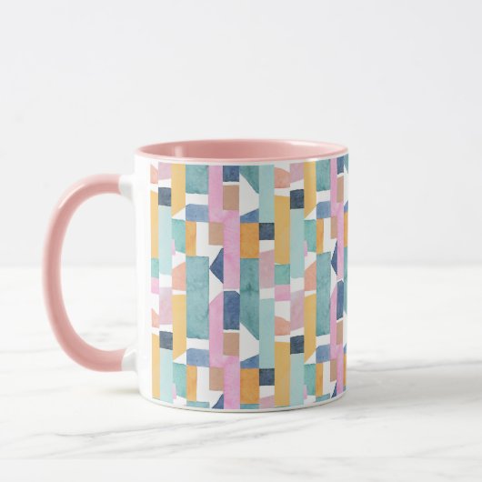 Mug Motif abstrait de forme d'aquarelle (Gauche)