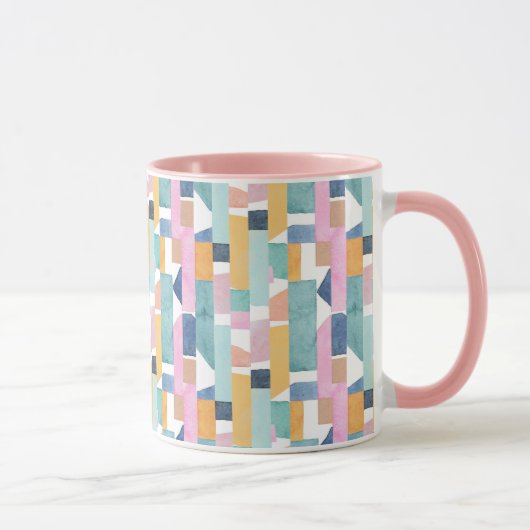 Mug Motif abstrait de forme d'aquarelle (Droite)