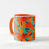 Mug Motif Abstrait de fruits orange (Devant gauche)