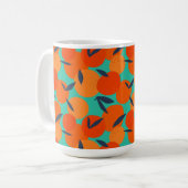 Mug Motif Abstrait de fruits orange (Devant gauche)