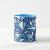 Mug Motif Abstrait de glace bleue (Centre)