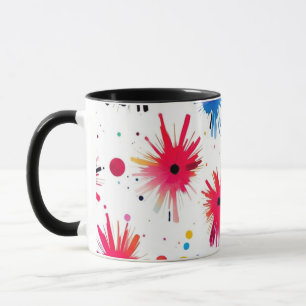 Mug Motif Abstrait de la flambée