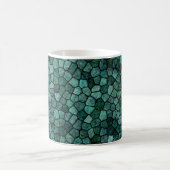 Mug Motif abstrait de texture de croûte de mosaïque oc (Centre)