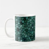 Mug Motif abstrait de texture de croûte de mosaïque oc (Gauche)