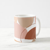 Mug Motif Abstrait de ton terrestre (Devant droit)