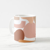 Mug Motif Abstrait de ton terrestre (Devant gauche)