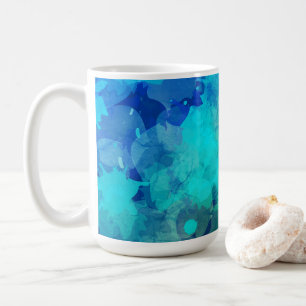 Mug Motif Abstrait d'encre bleu violet