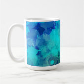 Mug Motif Abstrait d'encre bleu violet (Gauche)