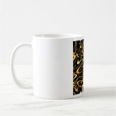 Mug Motif Abstrait Doré en Tourbillon (Gauche)