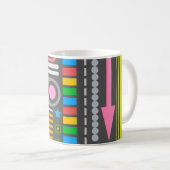 Mug Motif Abstrait du Panneau de configuration de la t (Devant droit)