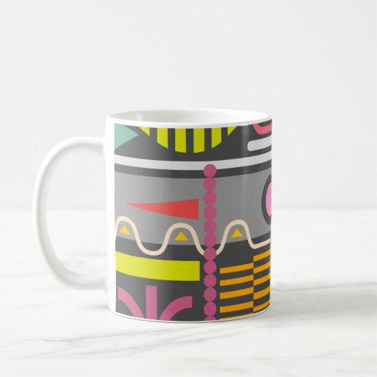 Mug Motif Abstrait du Panneau de configuration de la t (Gauche)