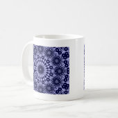 Mug motif Abstrait en bleu et blanc (Devant gauche)