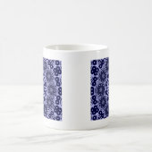 Mug motif Abstrait en bleu et blanc (Centre)