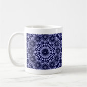 Mug motif Abstrait en bleu et blanc (Gauche)