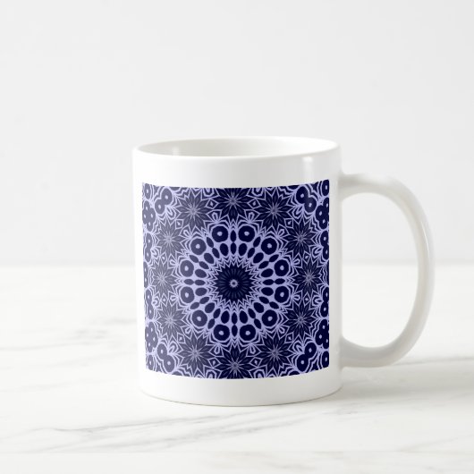 Mug motif Abstrait en bleu et blanc (Droite)