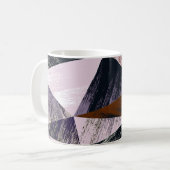 Mug motif Abstrait en polygone, triangles colorés. (Devant gauche)