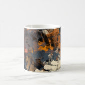 Mug Motif abstrait fait main. Art moderne (Centre)