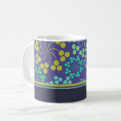Mug Motif Abstrait floral Funky Personnalisé (Devant gauche)