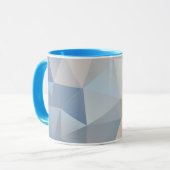 Mug Motif abstrait frais de triangle (Devant gauche)