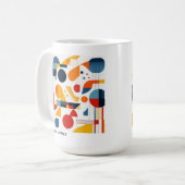Mug Motif Abstrait géométrique Bauhaus#6 ID1068 (Devant gauche)