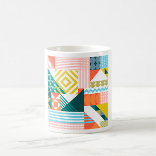 Mug Motif Abstrait géométrique moderne coloré