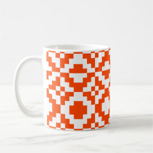 Mug motif Abstrait géométrique pixelisé transparent. M