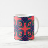 Mug Motif Abstrait géométrique vif (Devant droit)