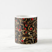 Mug Motif Abstrait Gold Red (Centre)