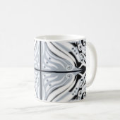 Mug Motif Abstrait gris noir blanc (Devant droit)