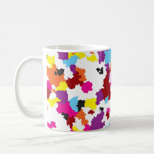 Mug Motif abstrait irrégulier cristallin coloré