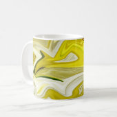 Mug Motif abstrait jaune (Devant gauche)