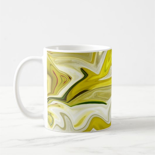 Mug Motif abstrait jaune (Gauche)