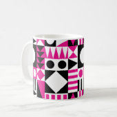 Mug Motif abstrait moderne du milieu du siècle. (Devant gauche)