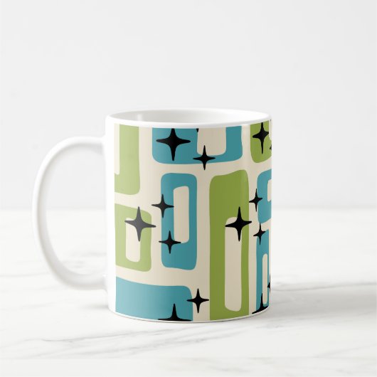 Mug Motif Abstrait moderne du milieu du siècle (Gauche)