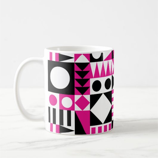 Mug Motif abstrait moderne du milieu du siècle. (Gauche)