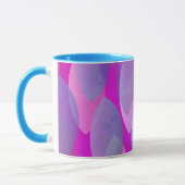 Mug Motif Abstrait moderne | Magenta Purple Rose Turqu (Gauche)