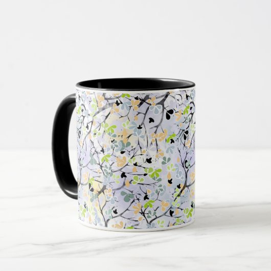 Mug Motif abstrait, motif d'automne (Devant gauche)