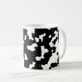 Mug Motif Abstrait noir blanc fractal irrégulier (Devant droit)