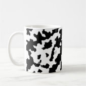 Mug Motif Abstrait noir blanc fractal irrégulier (Gauche)