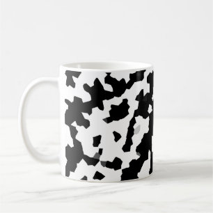 Mug Motif Abstrait noir blanc fractal irrégulier