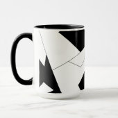 Mug motif Abstrait - noir et blanc (Gauche)