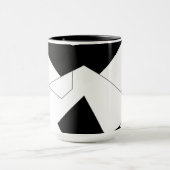 Mug motif Abstrait - noir et blanc (Centre)