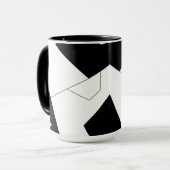 Mug motif Abstrait - noir et blanc (Devant gauche)
