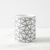 Mug Motif abstrait noir et blanc avec des lignes (Centre)